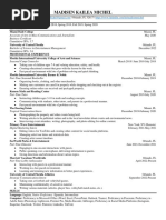 Madisen K. Michel - Resume