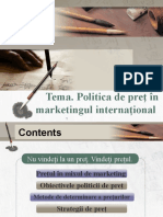 Tema 9.politica de Pret in MK Intern