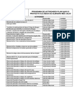 PROGRAMA DE ACTIVIDADES PLAN SySO MES JULIO IC