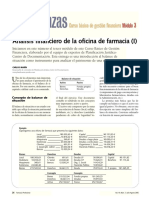 Finanzas: Análisis Financiero de La Oficina de Farmacia (I)