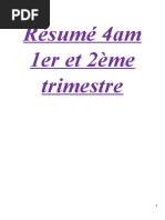 Résumé 4am 1er Et 2ème Trimestre........... Hayelllllll