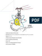 Efectos de La Computación y La Actividad de Las TIC's en La Salud.