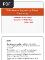 CMM, Reverse Engineering &rapid Prototyping