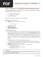 Derecho Presupuestario Español y de La Unión Europea