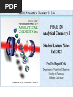 Fall2022PHAR128 AnalChem1CH0Student ALL