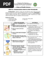 Medical Handwashing - Step by Step Procedure Checklist