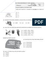 Avaliação Mensal de Português 1° Ano - 4° Bimestre