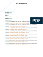 Karan Kumar SQL Assignment