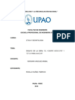 Trabajo Del Ensayo El Hombre Ediocre y Etica para Amador