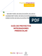 Guía de Proyectos Integradores Preescolar