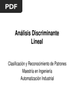 Patrones MScClase6 Anal Discrim Lineal