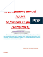 Fiches 4 AM 2020-2021