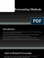 Demand Forecasting Methods