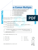 Ficha Minimo Comun Multiplo para Cuarto de Primaria