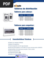 Tableros E-Safe Ficha Técnica