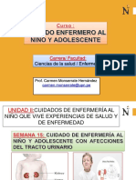 Sesión #15 - Cuidado de Enfermería Al Niño y Adolescente Con Afecciones Del Tracto Urinario