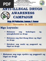 Anti-Illegal Drugs Presentation by PSSG Gorres