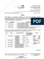 Omcl G20: Ref - No.MCL/HQ/EE/Rect/Med/2022/99Y