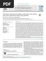 Performance Enhancement of Parabolic Trough Collector Solar Thermal Power Plants With Thermal Energy Storage Capability