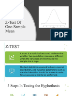 Z-Test of One-Sample Mean