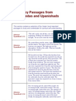 Key Passages From The Vedas and Up Ani Shads