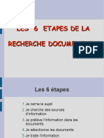 Les 6 Etapes de La Recherche Documentaire