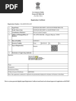 (H) GST Registration Certificate