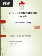 Lec 3 (VHDL For Combinational Circuits)