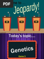 Genetics Jeopardy Game 3