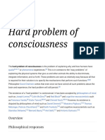 Hard Problem of Consciousness - Wikipedia