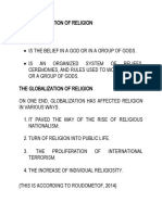 The Globalization of Religion