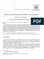 Explicit Matrix Representation For NURBS Curves and Surfaces