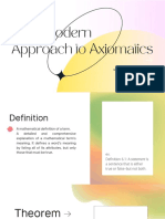 Modern Approach To Axiomatics - Compressed