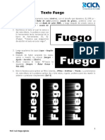 Texto Fuego Photoshop