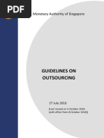 Outsourcing Guidelines - Jul 2016 Revised On 5 Oct 2018