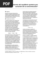 Práctica #7 - Desplazamiento Del Equilibrio Químico Por Variación de La Concentración