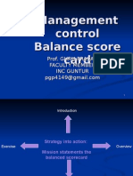 Management Control Balance Score Card