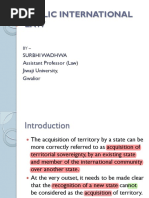 Acquisition & lOSS of Territory