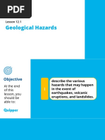 Geological Hazards Earthquake Volcanic Eruption Etc