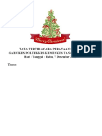 Tata Tertib Acara Perayaan Natal