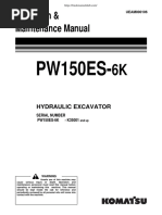 Komatsu PW150ES-6K - K35001 Operation & Maintenance Manual