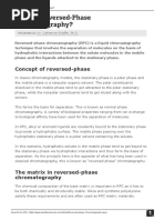 What Is Reversed Phase Chromatography