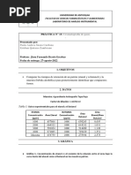 Informe Cromatografía de Gases