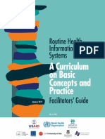 Routine Health Information Systems A Curriculum On Basic Concepts and Practice - Facilitators' Guide