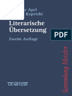 Literarische Übersetzung by Friedmar Apel, Annette Kopetzki