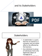 Unit 6 - Business and Its Stakeholders