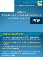 Turbomachinery-Hydraulic Machines Classification