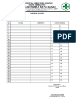 Absensi Daftar Hadir Puskesmas