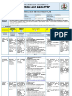 PLANIFICACIÓN SEMANA DEL 8 Al 11 de Agosto 2022 SEXTO