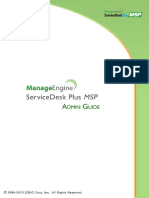 SDP MSP Admin Guide